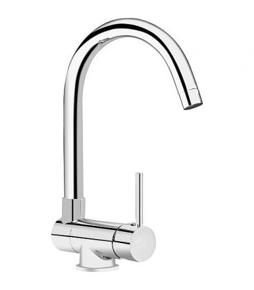 Mitigeur d'evier Salsa chrome reversible, entraxe 182mm H: 300mm