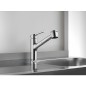 Mitigeur evier KWV Luna E chromé, basse pression, bec extractible, verouill. baionnette