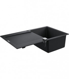 GROHE Evier quartz composite K500 50-C, 1 bac avec egouttoir Lxl: 860x500mm