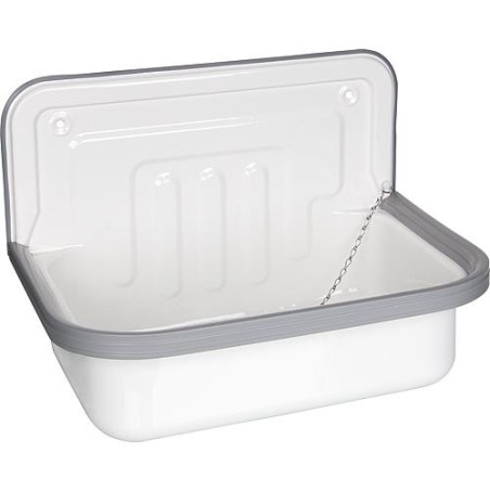 Bac d'evier Alape Contra 505, blanc lxhxp: 505x330x360mm