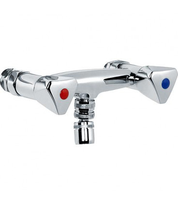Melangeur lavabo "devidoir" chrome, avec articulation spherique et mousseur *BG*