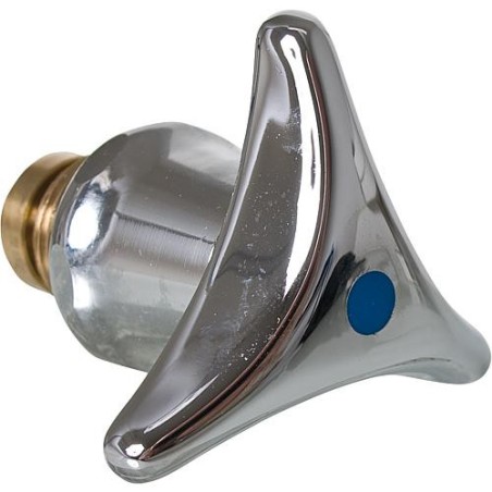 Tete de robinet 1/2", froid avec poignee 3 pans eco Zamak universelle