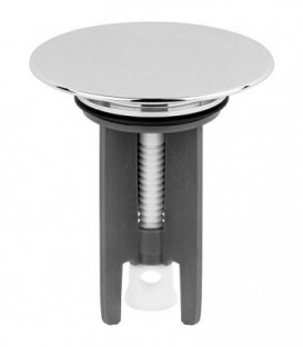 Bouchon excentrique 1 1/4" plaque en laiton chromee concient pour toutes les marques
