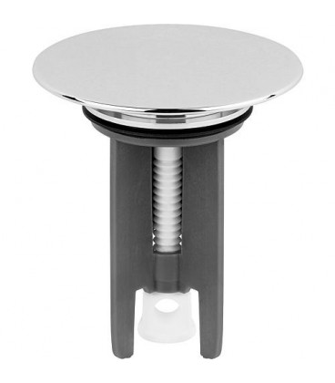 Bouchon excentrique 1 1/4" plaque en laiton chromee concient pour toutes les marques