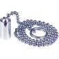 Chaine a boules avec contre-poids longueur 40 cm convient pour robinet monotrou chrome