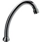 Ecoulement col de cygne 3/4" HU 130 mm en laiton chromé avec 2 joints toriques