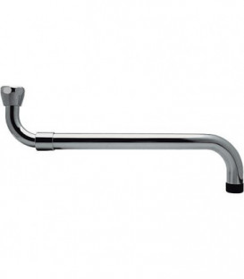 Ecoulement extractible, laiton chrome joint plat 3/4" x 280 - 480 mm"