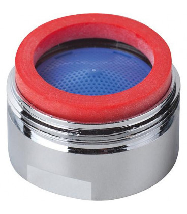 Aérateur pour robinetterie chromé avec marque de controle - M24x1Male emballage : 10 pcs