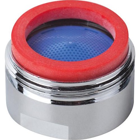 Aérateur pour robinetterie chromé avec marque de controle - M24x1Male emballage : 10 pcs