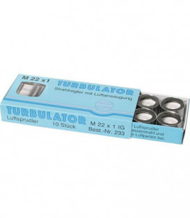 Mousseur avec aspiration d'air M 22 x 1 femelle 10 pcs sans certificat de controle