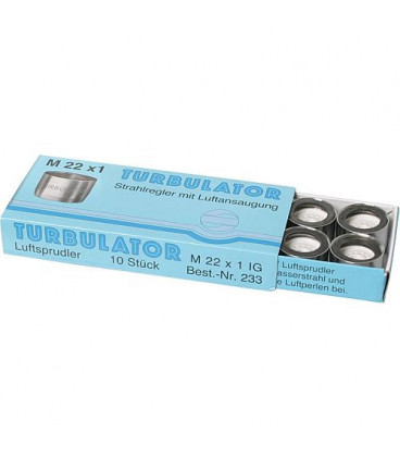 Mousseur avec aspiration d'air M 22 x 1 femelle 10 pcs sans certificat de controle
