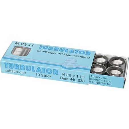 Mousseur avec aspiration d'air M 22 x 1 femelle 10 pcs sans certificat de controle