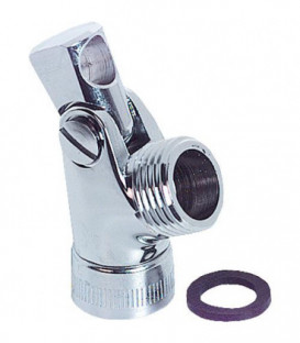 Rotule pour barre de douche chromé