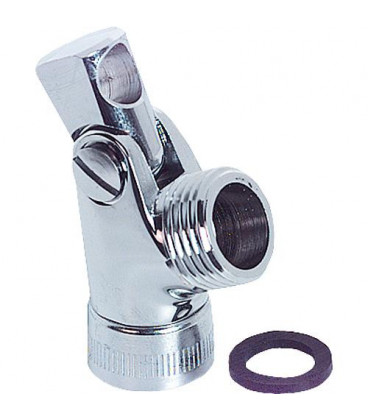 Rotule pour barre de douche chromé