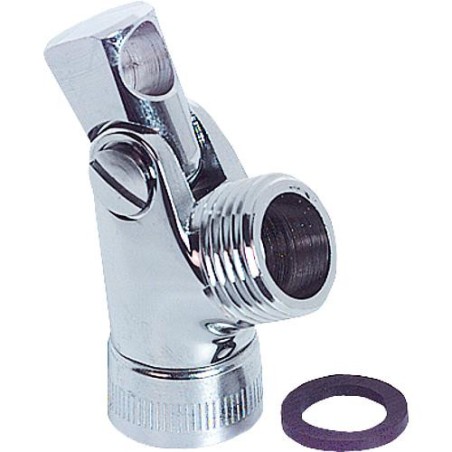 Rotule pour barre de douche chromé