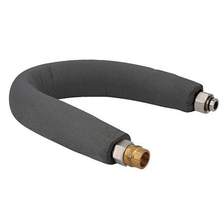 Tuyau d'arrivee-baignoire DN15 DN20 3/4" ecrou L : 600mm