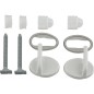 Charnieres en plastique universelles pour siege de WC Trend couleur : blanc