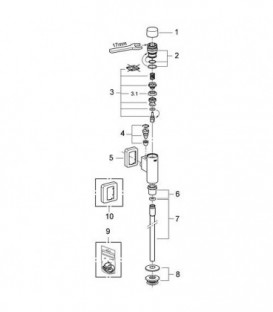 Dispositif de déclenchement Grohe 66802000