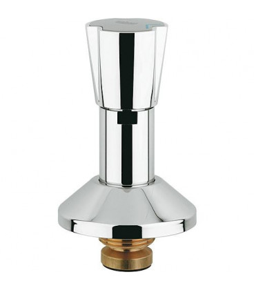 Tete Grohe 11515 1", pour robinetterie encastrée, croisillon bleu/rouge, chromé