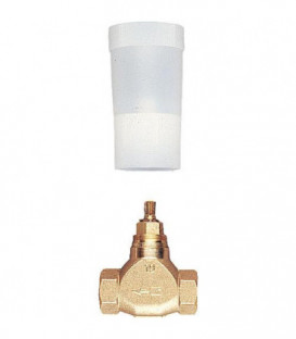 Vanne encastree inferieure DN20 laiton
