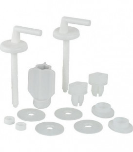 Charnière WC Haro BO301Y nylon - écrou fixation rapide réglage 2 points