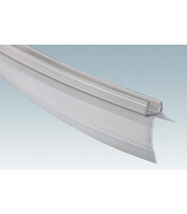 Profil hydrofuge courbe, pour verre 6mm, longueur 835mm, emballage : 2 pcs, ref.: 059635034