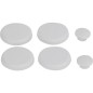 Tampon amortisseur Geberit 1 jeu blanc, pour abattant WC 598094000