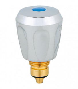 Tete rob. KWC G 3/8" avec poignee,chromee, bleu N° fabricant:148.41 Z 345