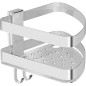 Corbeille d'angle de douche Elenis, laiton chromé, 198x160x206mm, fixations incluses