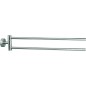 Porte-serviette Axial 2 bras, saillie 500mm avec fixation