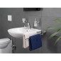 Distributeur de savon serie Axial verre satiné,inox mat avec fixation