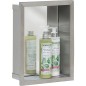 Niche murale avec panneau arriere miroir, profondeur 150 mm lxh : 230x325 mm