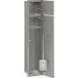 WC container mural, 2 portes pour carrelage, 1 derouleur, 1 casier butee droite, 185x831mm