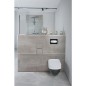 WC container mural, 2 portes pour carrelage, 1 derouleur, 1 casier butee droite, 185x831mm