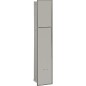 WC container mural,2 portes pour carrelage, 1 derouleur, 2 casiers butee droite, 185x975mm