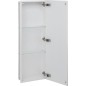 Niche murale, 1 porte blanche verre 3 casiers, profondeur 100 mm lxh : 323x925 mm