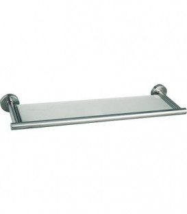 Tablette en verre serie Axial L : 535mm, verre satiné avec fixation