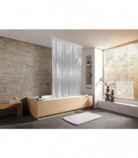 Rideau de douche Desgin pour cassette vide, gris EMAGA 1280x2400 mm, 100% Vinyle