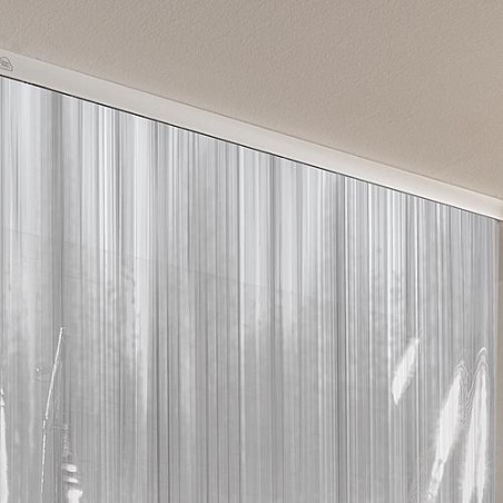 Rideau de douche Desgin pour cassette vide, gris EMAGA 1280x2400 mm, 100% Vinyle
