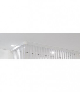 Cassette vide pour rideau de douche Design, blanc, 1340 mm de long EMAGA