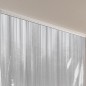 Kit rideau d'angle de douche (lxp) 1320x560 mm EMAGA Rideau Milky, 100% Vinyle