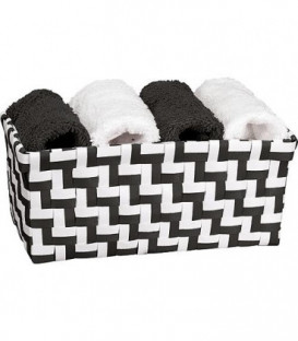 4 Essuie-mains 300x300mm 2 x blanc, 2 x flanelle 100% cotton