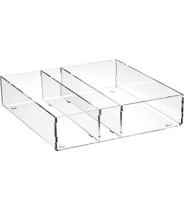 Boite de rangement en plexiglas transparent 240x50x240mm