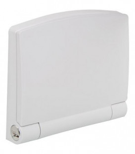 Siege douche Lifestyle plastique blanc, avec abaissement automatique