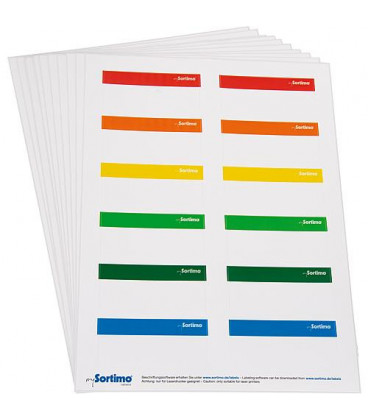 Etiquettes de marquage pour SR-BOXX, 1 feuille, 12 pcs Sortimo