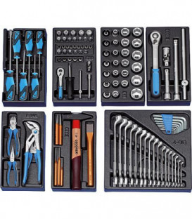 Jeu d'outils GEDORE 104 pieces en module plastique ABS