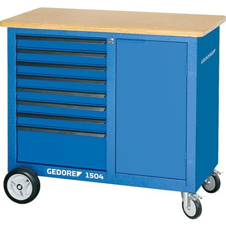 Etabli sur roulettes GEDORE avec 8 tiroirs