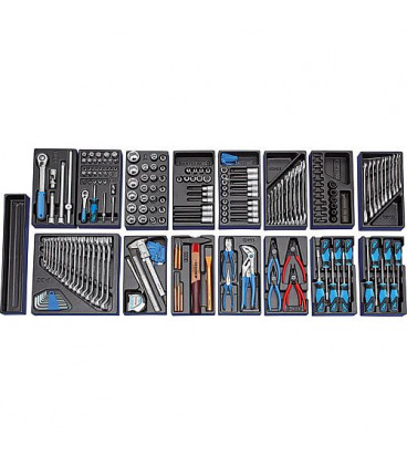 Jeu d'outils GEDORE 207 pieces en module plastique ABS