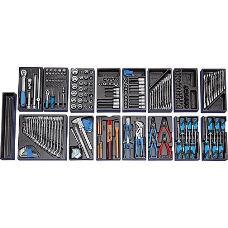Jeu d'outils GEDORE 207 pieces en module plastique ABS