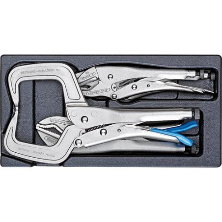 Jeu de pince-etau GEDORE 3 pieces en module plast. ABS